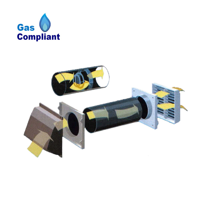 Core Drill Vent with Cowl / Anti Draught Gas Ventilator