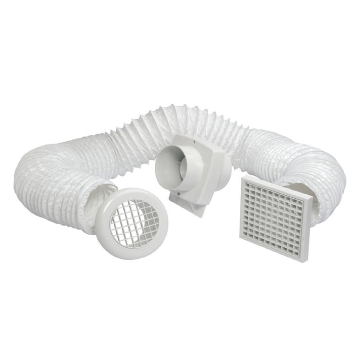 Slate Roof Tile Vent & Extractor Shower Fan Kit