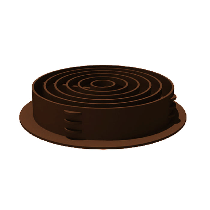 Brown Plastic 70mm Round Soffit Air Vents <br> Menu Options