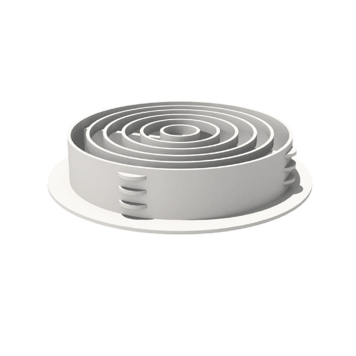 White Plastic 70mm Round Soffit Air Vents <br> Menu Options