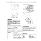 Brown Plastic 70mm Round Soffit Air Vents <br> Menu Options